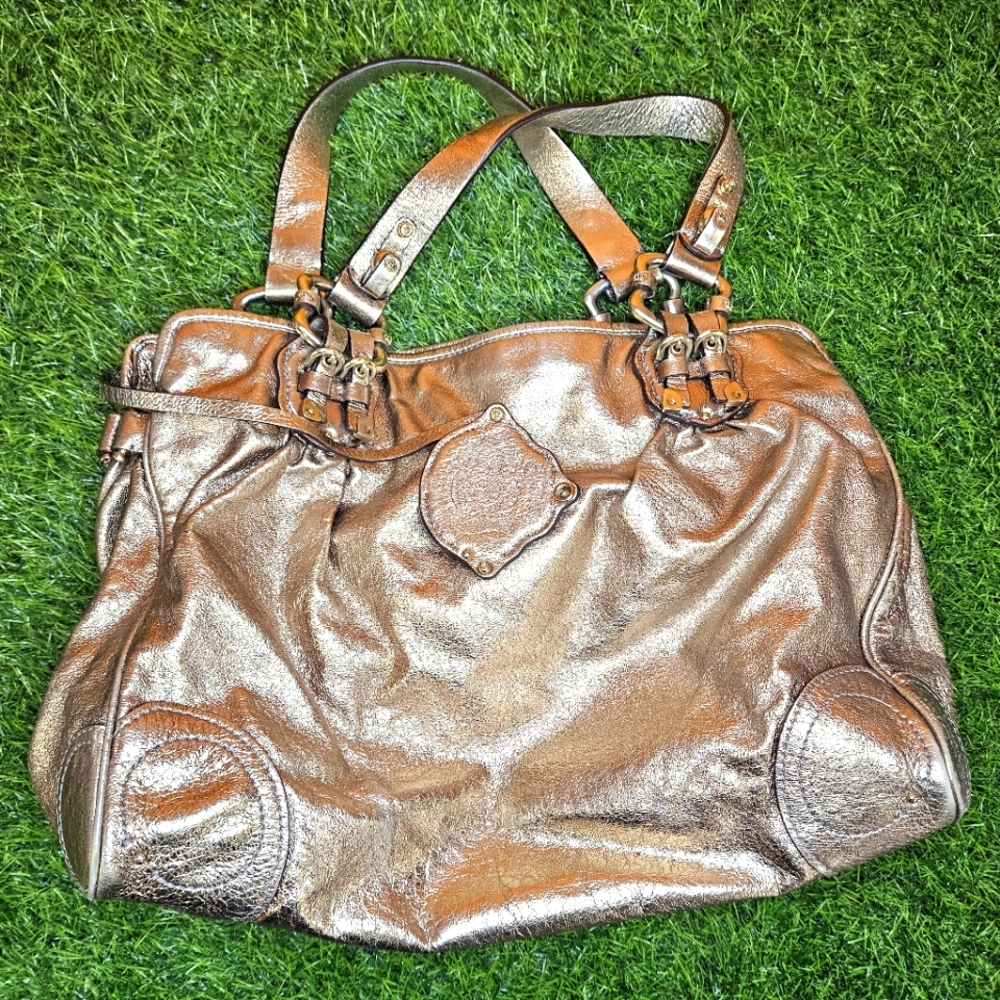 Vintage Juicy Couture Leather Bag Y2K Juicy Hobo Bag w Dust Bag